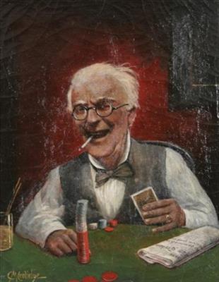 Cassius Marcellus Coolidge, self-portrait, 1898.