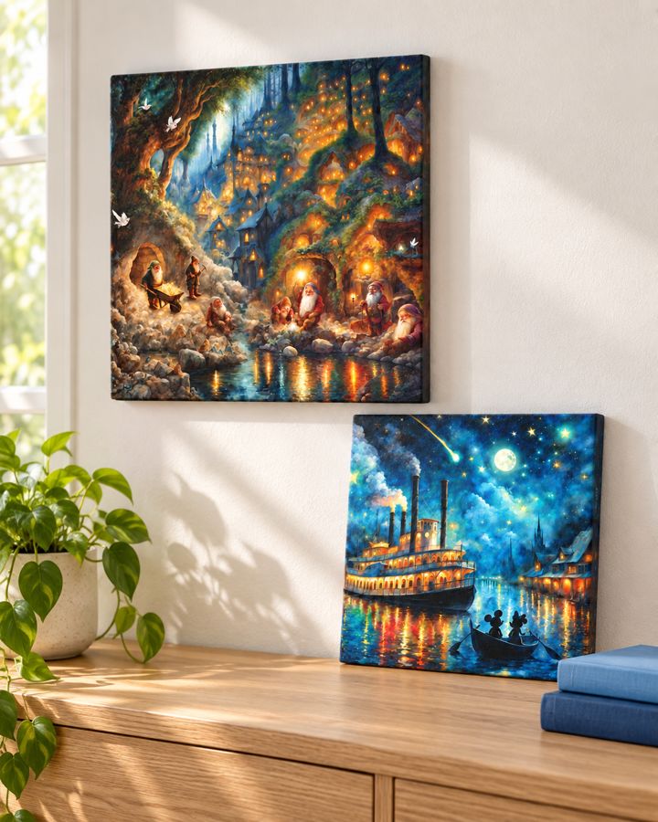 Concept room with Mazevoo original canvas designs