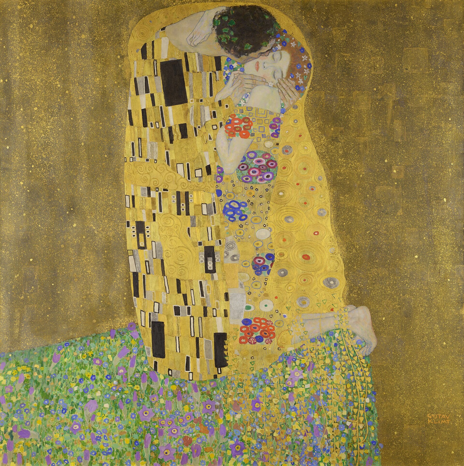 Gustav Klimt, The Kiss.