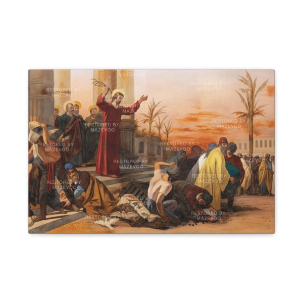 Jesus Cleanses the Temple (1982) | Stretched Canvas