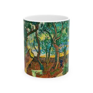 A Corner of the Asylum and the Garden with a Heavy, Sawed-Off Tree Mug (1889)