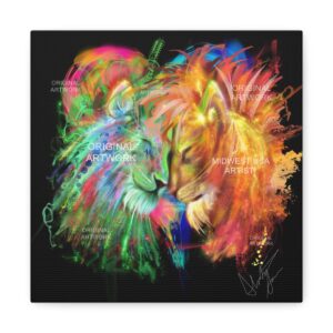 A Lion's Love | Stretched Canvas