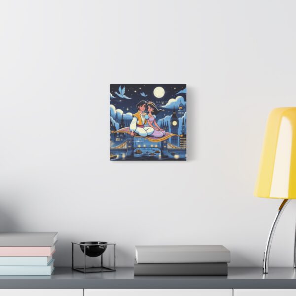 Aladdin: Romance Over London | Stretched Canvas - Image 3