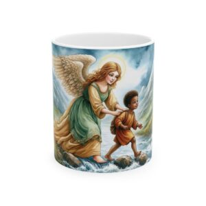Angel with Child Mug | Mazevoo Mug | Coffee Mug