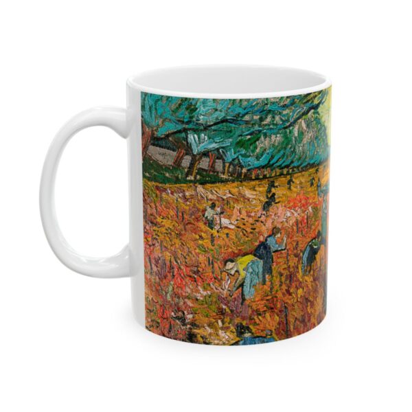 Red Vineyard at Arles Mug (1888) | Van Gogh Coffee Mug | Drinkware Classic Mug - Image 3