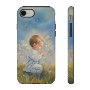 Baby Boy in Prayer Phone Case | Mazevoo Original | Tough Case