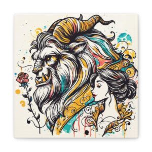 Beauty and the Beast: Spellbound Love | Stretched Canvas