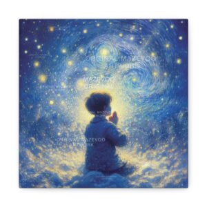 Boy in Prayer | Stretched Canvas