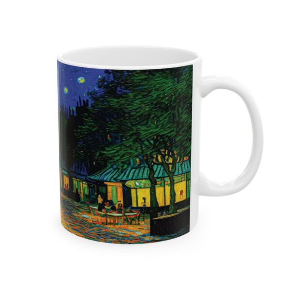 Cafe Terrace at Night Mug (1888) | Vincent Van Gogh Coffee Mug | 11 oz Ceramic - Image 4