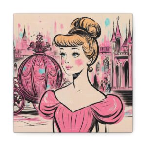 Cinderalla: Castle Elegance | Stretched Canvas