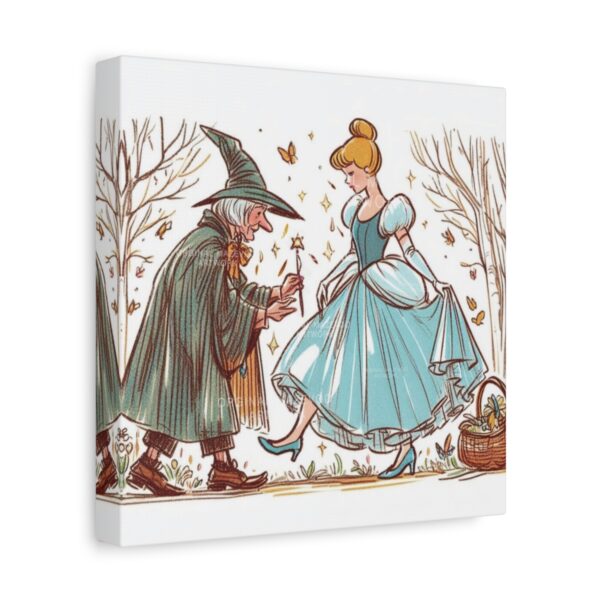 Cinderella : Encounter of the Fairy godmother | Stretched Canvas - Image 2