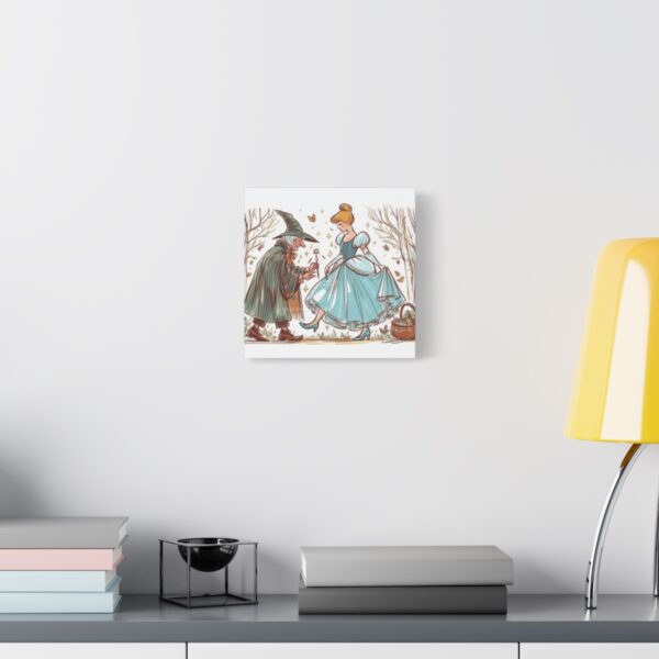 Cinderella : Encounter of the Fairy godmother | Stretched Canvas - Image 3