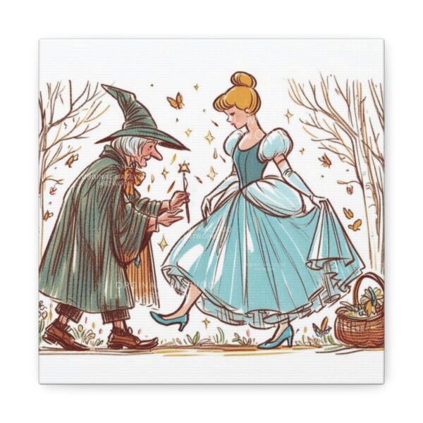 Cinderella : Encounter of the Fairy godmother | Stretched Canvas