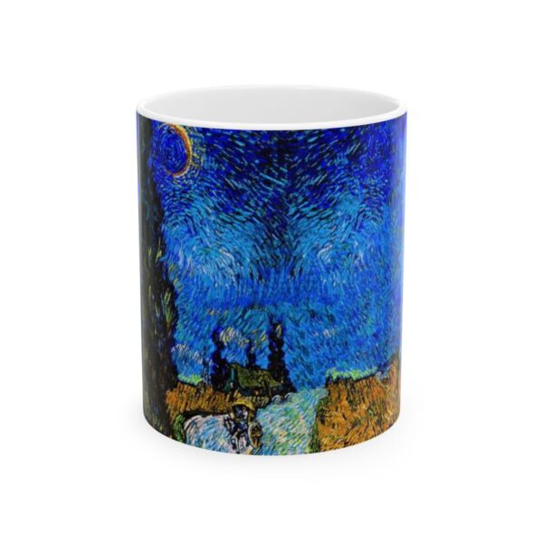 Road with Cypress and Star Mug (1890) | Vincent Van Gogh Coffee Mug