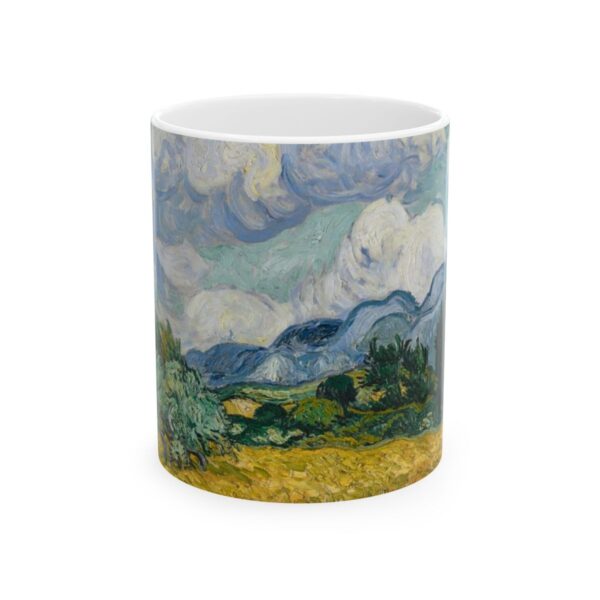 Wheat Field with Cypresses Mug (1889) | Vincent Van Gogh Coffee Mug