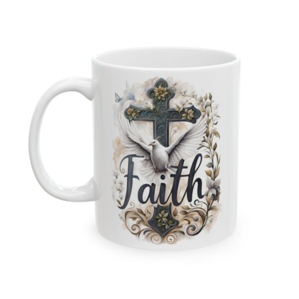 Faith, The Cross, & The Holy Spirit Mug | Coffee Mug - Image 3