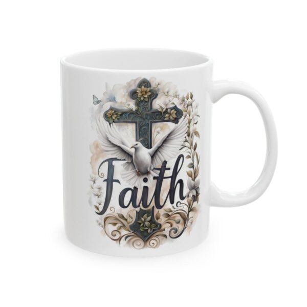 Faith, The Cross, & The Holy Spirit Mug | Coffee Mug - Image 4