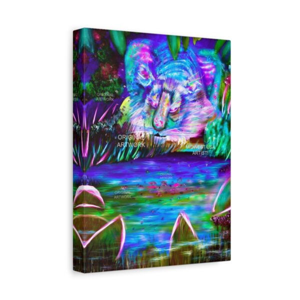 Feline Wonderland | Stretched Canvas - Image 2