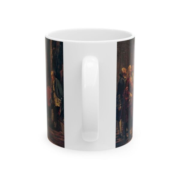 Flute Concert with Frederick the Great in Sanssouci Mug (1850) | Adolph Menzel Mug, Music Mug Classic 11 oz Cup Drinkware Art Gift Handmade - Image 2