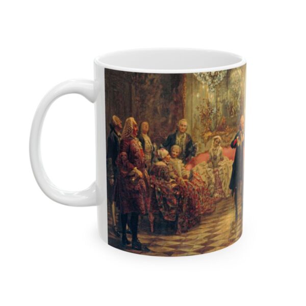 Flute Concert with Frederick the Great in Sanssouci Mug (1850) | Adolph Menzel Mug, Music Mug Classic 11 oz Cup Drinkware Art Gift Handmade - Image 3