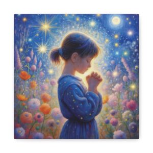 Girl in Prayer | Stretched Canvas
