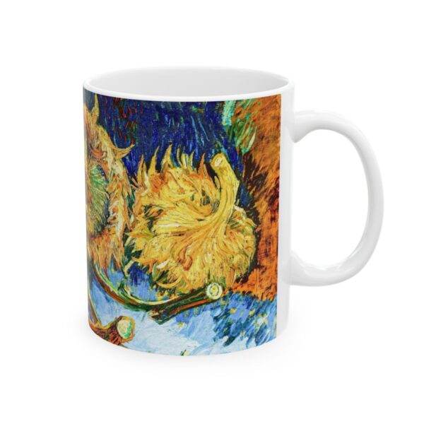 Four Sunflowers Gone to Seed (1887) | Van Gogh Mug - Image 4