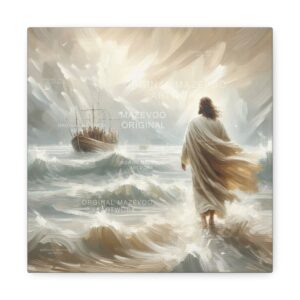 Jesus walking on Water 2 | Stretched Canvas