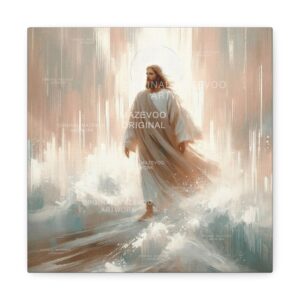 Jesus walking on water | Stretched Canvas