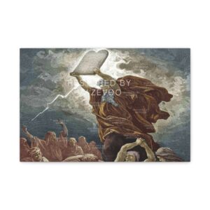 Moses Parts The Red Sea Canvas (1866)