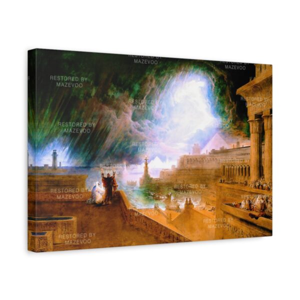 Moses Seventh Plague of Egypt Canvas | John Martin | Stretched Canvas - Image 2