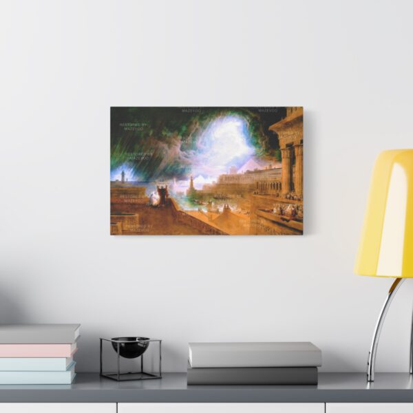 Moses Seventh Plague of Egypt Canvas | John Martin | Stretched Canvas - Image 3