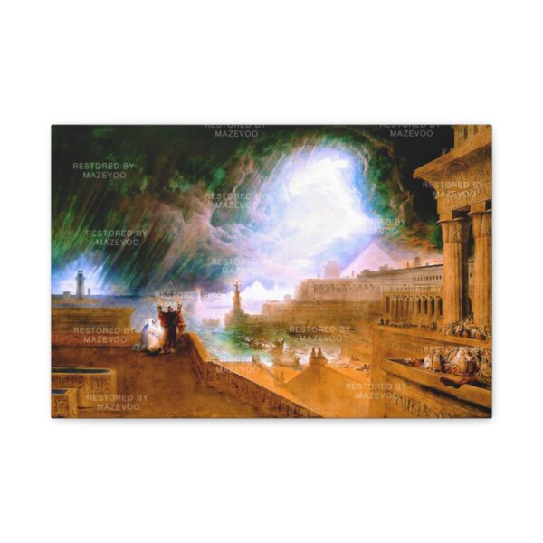 Moses Seventh Plague of Egypt Canvas | John Martin | Stretched Canvas