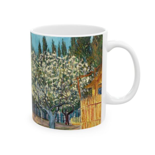 Orchard Bordered by Cypresses Mug (1888) | Van Gogh Mug | - Image 4