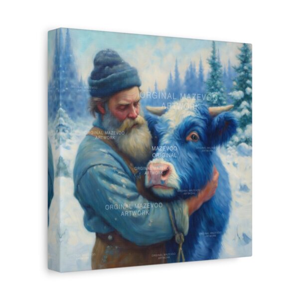 Paul Bunyan: Winter Embrace | Stretched Canvas - Image 2