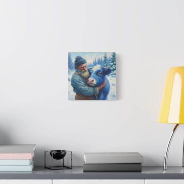 Paul Bunyan: Winter Embrace | Stretched Canvas - Image 3