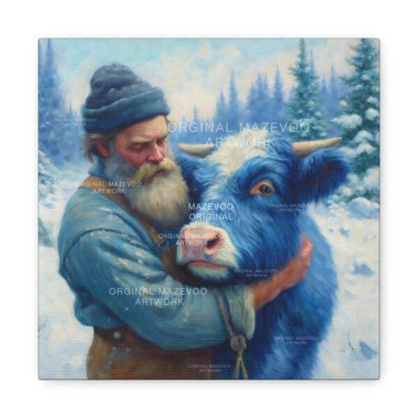 Paul Bunyan: Winter Embrace | Stretched Canvas