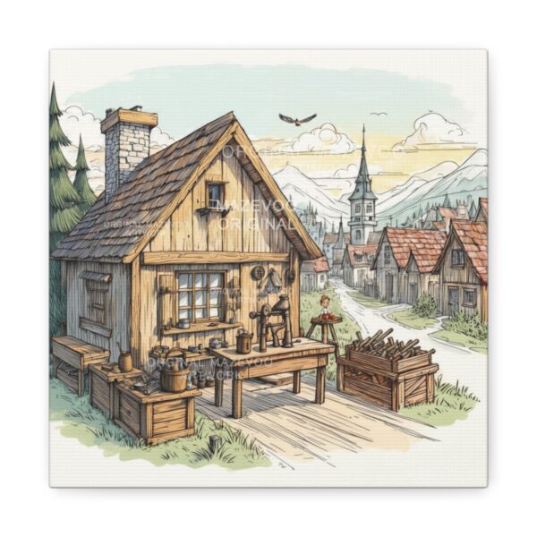 Pinocchio:  Artisan Village | Stretched Canvas