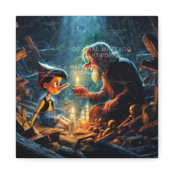 Pinocchio: Inside the Fish | Stretched Canvas