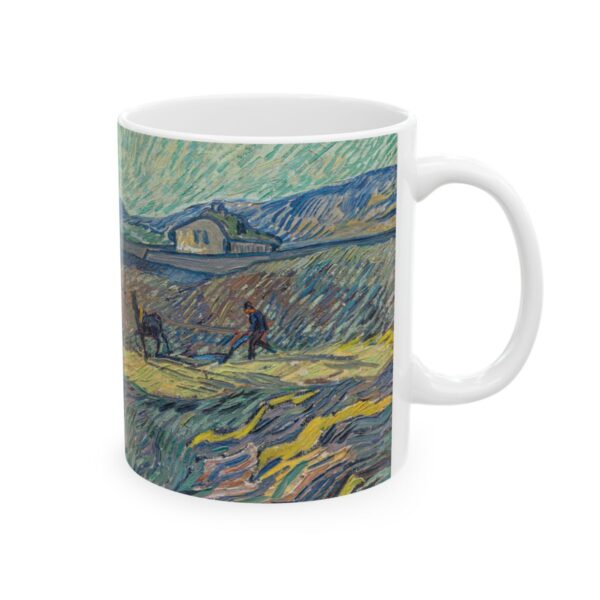 Landscape with Ploughman Mug (1889) - Image 4