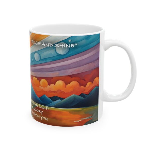 Rise & Shine Isaiah 60:1 Mug | Mazevoo Original | Coffee Mug - Image 4