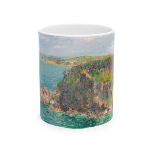 Rocher la Teignouse, Cap FrÃ©hel Mug (1907), Classic Sea Bluff Mug, Vintage Artwork Painting on Coffee Mug, Scenic Ocean Cup Ceramic Handmade