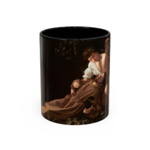 Saint Francis of Assisi in Ecstacy Mug (1595) | Caravaggio | Coffee Mug
