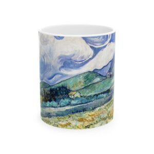 Landscape from Saint Remy Mug (1889) | Vincent Van Gogh Coffee Mug