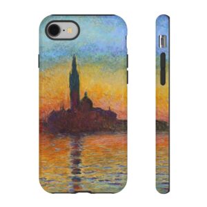 San Giorgio Maggiore at Dusk Phone Case (1908) | Oscar Claude Monet Phone Case | Mazevoo Tough Case