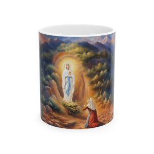 St Bernadette, Our Lady of Lourdes Mug | Mazevoo Original | Virgin Mary | Coffee Mug