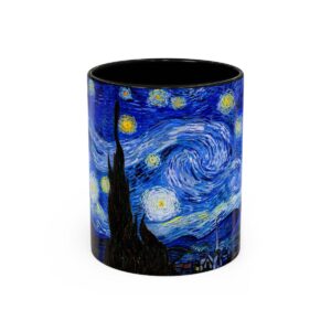 Starry Night Mug | Starry Night Coffee Mug | 11 oz Ceramic Van Gogh Mug | Van Gogh Coffee Mug | Van Gogh Gifts | Starry Night Cup