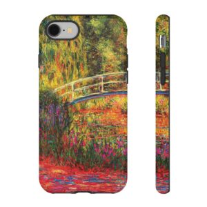 The Japanese Bridge (The Water-Lily Pond, Water Irises) Phone Case (1900) | Oscar Claude Monet Phone Case | Mazevoo Phone Case