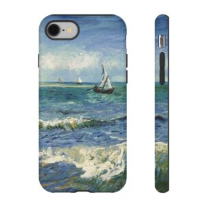 The Sea at Les Saintes-Maries-de-la-Mer Phone Case (1888) | Vincent Van Gogh Phone Case | Mazevoo Tough Case