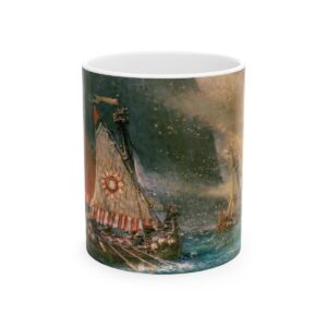 Vikings Mug (1912) | Sea coffee Mug | Nautical Coffee Mug For Men | Battle War Mug, Best 11 oz Ceramic Mug With Handle, Drinkware Cup Women