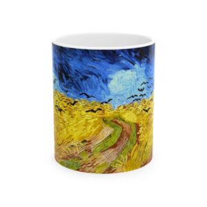 Wheat field with Crows Mug (1890) | Vincent Van Gogh Coffee Mug | Drinkware Cup Gift